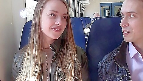 Pickup porn with girl from the train Pickup porn with girl from the train