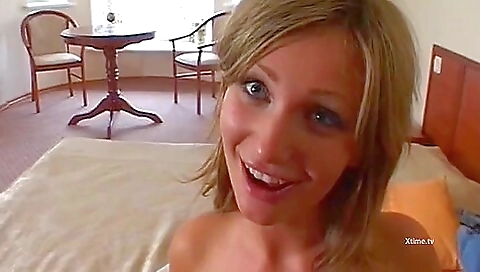 Slutty whore poured by a boyfriend