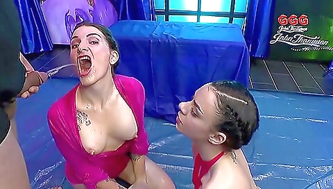 Sexy young chick masturbates with her boyfriend