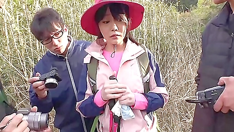 Maria, japanese av model in sexy lingerie